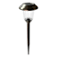 10-Lumen Solar Silver Lined Glass Pathway Light
