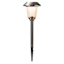 10-Lumen Solar Silver Lined Glass Pathway Light