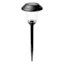 10-Lumen Solar Black Lined Glass Pathway Light