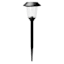 10-Lumen Solar Black Lined Glass Pathway Light