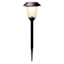 10-Lumen Solar Black Lined Glass Pathway Light
