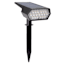 250-Lumen Solar Black Spotlight