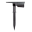 250-Lumen Solar Black Spotlight