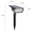 250-Lumen Solar Black Spotlight