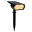 250-Lumen Solar Black Spotlight