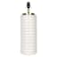 Off White Ceramic Stacked Column Medium Table Lamp Base, 21.5"