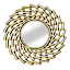 3-Piece Mirror Set Modern Swirl Wall Art, 10"