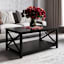 Alexander Wooden Coffee Table, Black