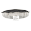 Crosby St. Black Faux Leather Round Throw Pillow, 16"