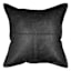 Crosby St. Black Faux Leather Throw Pillow, 18"
