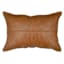 Crosby St. Brown Faux Leather Oblong Throw Pillow, 14x20