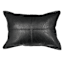 Crosby St. Black Faux Leather Oblong Trow Pillow, 14x20