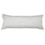 Crosby St. Black Faux Leather Oblong Throw Pillow, 14x36