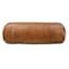 Crosby St. Brown Faux Leather Bolster Pillow