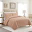 Honeybloom 3-Piece Pink Washed Microfiber Quilt Set, King