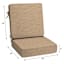 2-Piece Neutral Tempo Grain Premium Outdoor Deep Seat Cushion