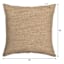 Neutral Tempo Grain Premium Oversized Square Outdoor Throw Pillow, 20"