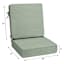 2-Piece Spa Blue Premium Woven Outdoor Deep Seat Cushion