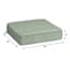 Spa Blue Premium Woven Outdoor Deep Seat Cushion