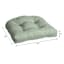 Spa Blue Premium Woven Outdoor Wicker Seat Cushion