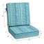 2-Piece Sea Breeze Premium Woven Deep Seat Cushion