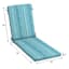Sea Breeze Blue Premium Woven Outdoor Chaise Lounge Cushion