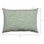 Spa Blue Premium Woven Outdoor Lumbar Throw Pillow, 14x20