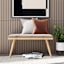Brooks Wooden Bench, Brown