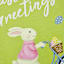 Homespun Easter Bunny Easter Greetings Yard Flag, 18"