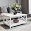 Alexander Faux Wood Coffee Table, White