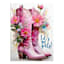 Let's Go Girls Boots Canvas Wall Art, 16x12
