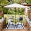 (E308) New Zealand Cobalt Blue Woven Indoor & Outdoor Area Rug, 5x7