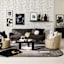 Crosby St. Sawyer Swivel Faux Leather Accent Chair, Grey