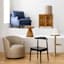 Crosby St. Sawyer Swivel Faux Leather Accent Chair, Grey