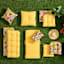 Butter Yellow Canvas Outdoor Square Seat Cushion