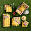 Butter Yellow Canvas Square Outdoor Throw Pillow, 16"