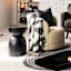 Crosby St. Black & White Modern Geo Woven Throw Blanket, 50x60
