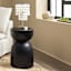 Cade Wooden Accent Table, Black
