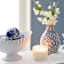 3-Piece Blue Ceramic Chinoiserie Orbs, 4"