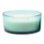 Blue Sprayed Glass Citronella Candle, 20oz