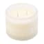 White Sprayed Glass Citronella Candle, 12oz