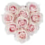 Pink Roses in Heart Shaped Box