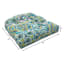 Calista Teal Outdoor Wicker Seat
