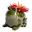 Honeybloom Indoor Green Ceramic Frog Pot, Medium