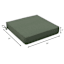 Honeybloom Endive Green Premium Outdoor Deep Seat Cushion
