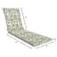 Honeybloom Endive Floral Outdoor Chaise Lounge Cushion