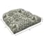 Honeybloom Endive Floral Outdoor Wicker Seat Cushion