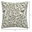 Honeybloom Endive Floral Oversized Square Outdoor Throw Pillow, 20"
