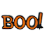 Happy Haunting Wooden Boo! Table Sign with Metal Spider, 12.8X5.5