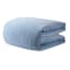 Providence 3-Piece Light Blue Cotton Velvet Comforter Set, King